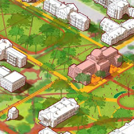 Rendering of renevations to USC Historic Campus Core