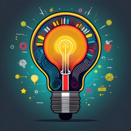 Artsy lightbulb