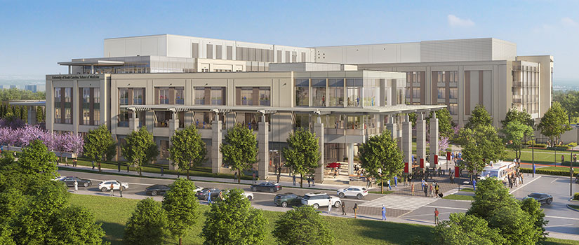 Rendering of the new Health Science Campus under construction in Columbia.