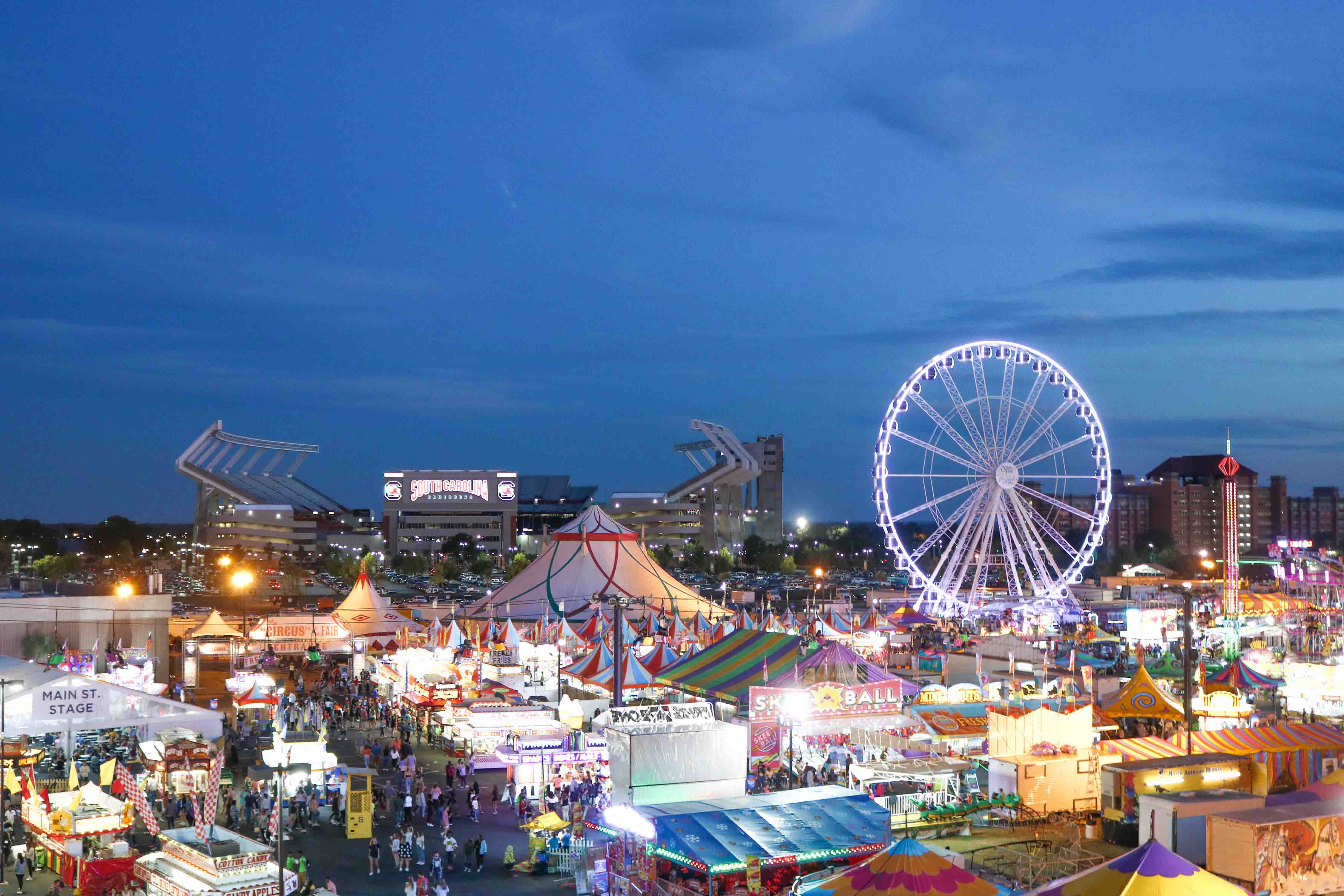 State fair at night