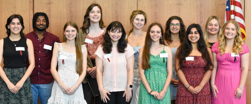 2023-2024 University Libraries Undergraduate Research Awards recipients.