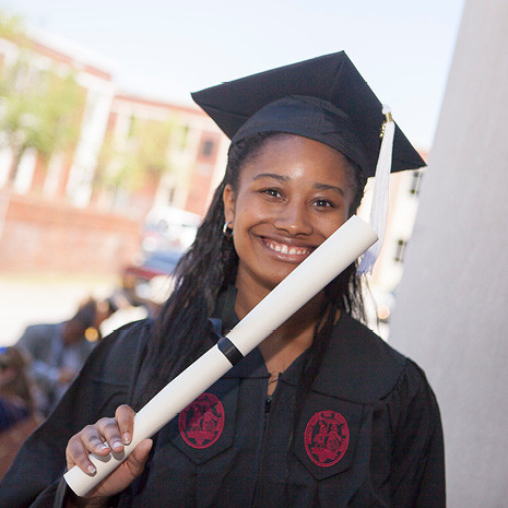 graduate walking