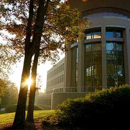 School of Medicine Greenville building at sunrise