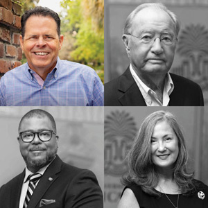 A collage of several alumni award recipients.